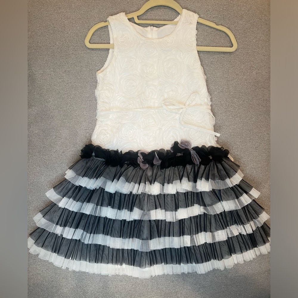 Black and White Girls Dress